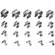 10PCS 1/2IN DR. CLIPS FOR SOCKET RAILS